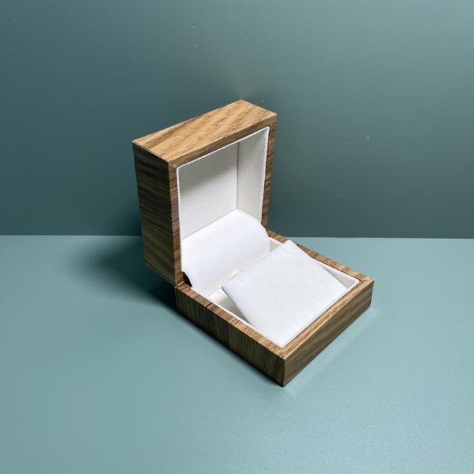 Fabrica a guarda-joias de papel de madeira feita sob encomenda para o presente da colar de Ring Earring Pendant Bangle Bracelet