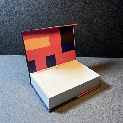 Cartão pequeno Ring Boxes For Girls da guarda-joias magnética geométrica do fechamento do teste padrão