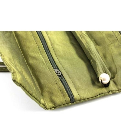 O ODM do OEM rola acima o organizador Suede Jewellery Rolls da joia do curso para viajar