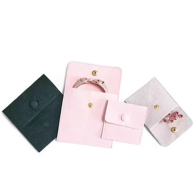 Colar pequena feita sob encomenda do malote de Logo Velvet Jewelry Packaging Bag