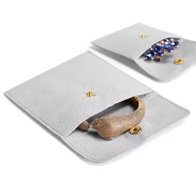 Colar pequena feita sob encomenda do malote de Logo Velvet Jewelry Packaging Bag