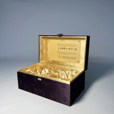 Caixa de empacotamento de creme facial de empacotamento cosmética luxuosa roxa das caixas