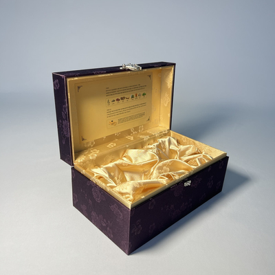 Caixa de empacotamento de creme facial de empacotamento cosmética luxuosa roxa das caixas