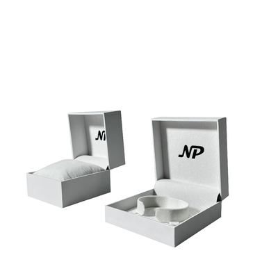 Simplicidade de empacotamento Ring Boxes For Wedding das caixas da joia luxuosa clássica branca