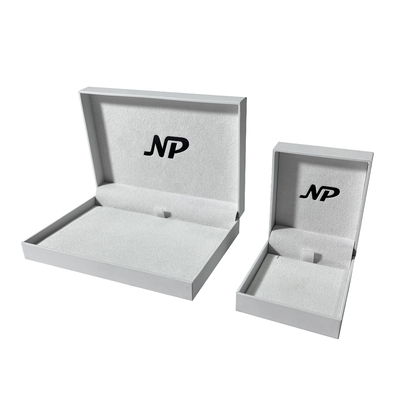 Simplicidade de empacotamento Ring Boxes For Wedding das caixas da joia luxuosa clássica branca