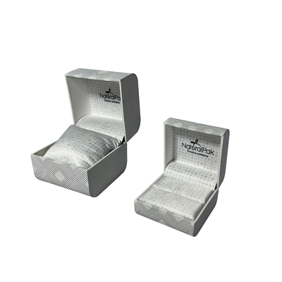 Caixa de presente lindo de empacotamento do bracelete das caixas da joia luxuosa elegante com descanso