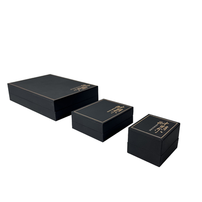 Fonte chinesa de empacotamento Logo Jewelry Box das caixas da joia luxuosa de papel macia do couro sintético