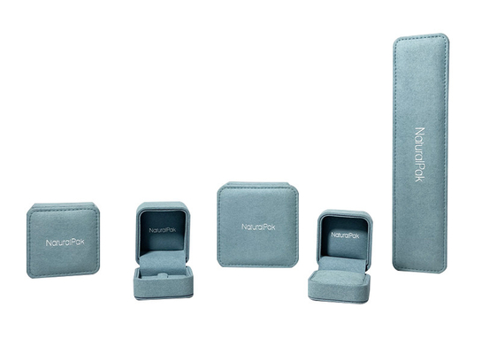 Acoplamento pequeno luxuoso romântico Ring Jewelry Box de veludo das caixas de apresentação de Microfiber