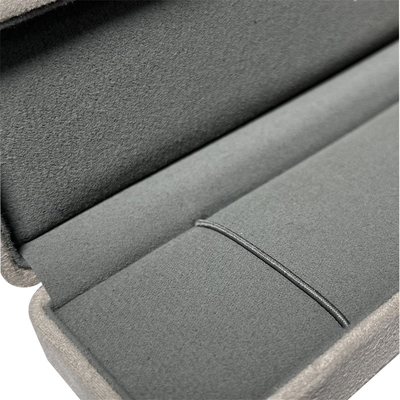 Colar luxuosa de canto redonda por atacado Ring Box Jewelry Packaging Box do bracelete do brinco da guarda-joias de veludo