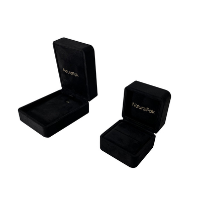 Caixa de joia personalizada caixas de empacotamento da joia luxuosa da parte superior para brincos