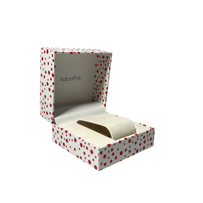 A polca Dot Wrist Watch Packaging Boxes de duas partes tira o empacotamento do presente do cartão