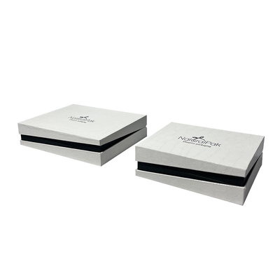 Fora da caixa de presente branca da joia do plutônio de Ring Packaging Boxes Clamshell do pendente
