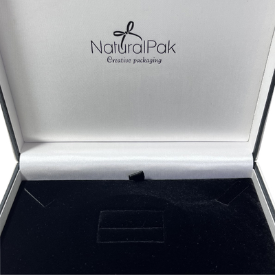 Fora da caixa de presente branca da joia do plutônio de Ring Packaging Boxes Clamshell do pendente