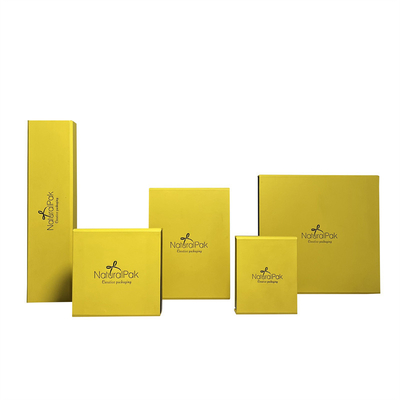 Guarda-joias magnética Ring Box magnético amarelo brilhante do fechamento do ODM do OEM