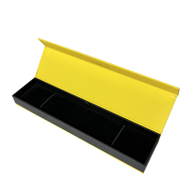 Guarda-joias magnética Ring Box magnético amarelo brilhante do fechamento do ODM do OEM