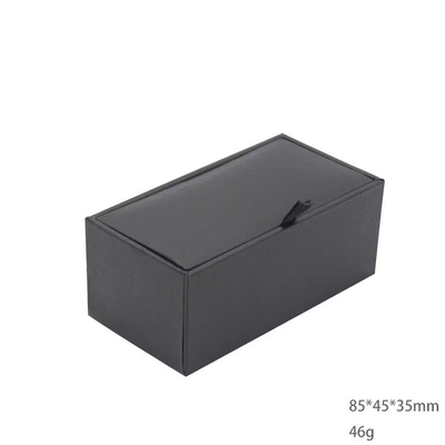 70*35*30mm caixa de presente do botão de punho da tração do cetim um e dois para a joia
