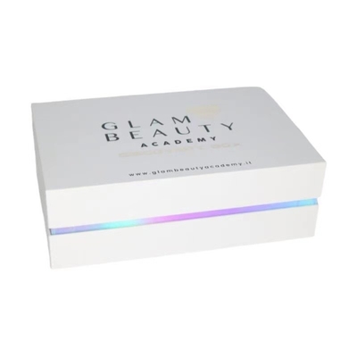 Caixa de empacotamento de papel impressa de 11*158*36mm costume branco para o presente