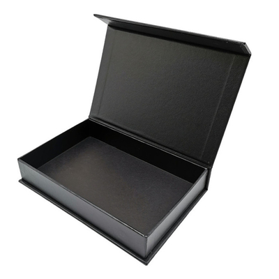 O preto de Debossed Logo Luxury Folding Gift Boxes imprimiu a caixa de apresentação de papel