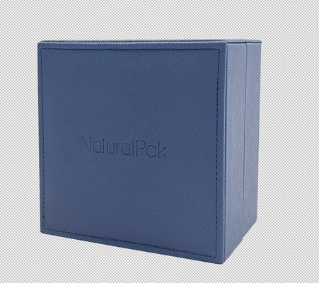 Caixa de empacotamento Grey Velvet Inside do relógio AZUL LUXUOSO do coxim do ROLO do plutônio H
