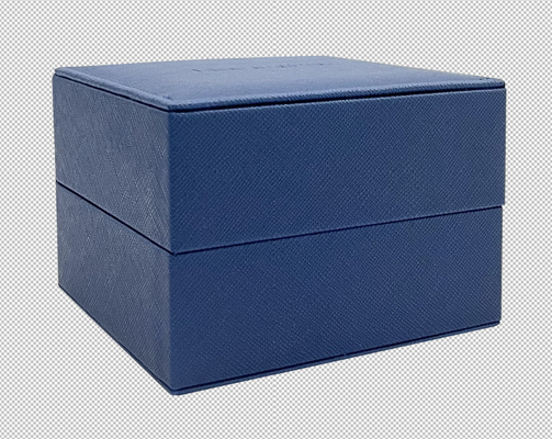 Caixa de empacotamento Grey Velvet Inside do relógio AZUL LUXUOSO do coxim do ROLO do plutônio H