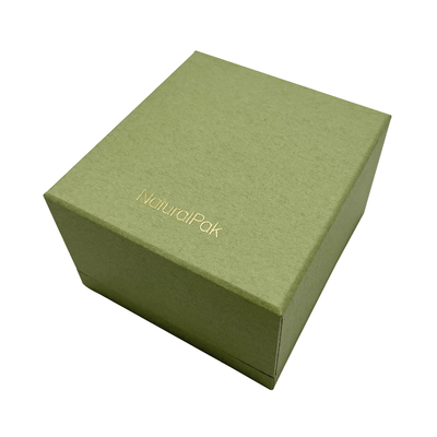 O pulverizador verde pintou a forma do octógono de Ring Luxury Jewelry Case With