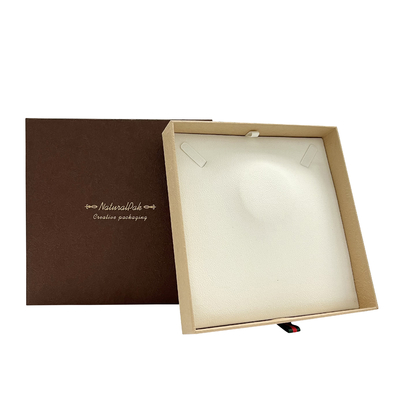 Caixa de empacotamento de Ring Earring Pendant Paper Jewelry do presente com gaveta