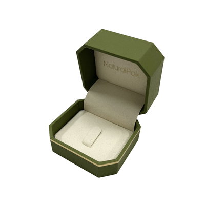 Caixas de empacotamento do relógio de pulso luxuoso da forma do octógono com linha do ouro