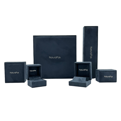Caixas de empacotamento da joia luxuosa de veludo da parte alta para o presente do relógio
