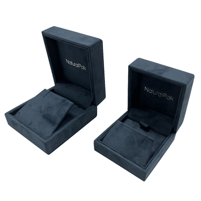 Caixas de empacotamento da joia luxuosa de veludo da parte alta para o presente do relógio