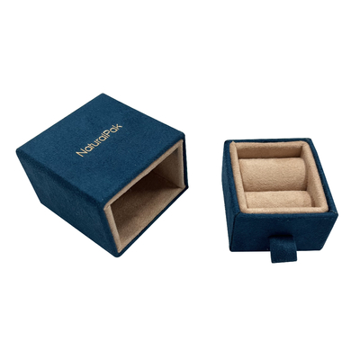 Caixa de embalagem da joia da gaveta da camurça da parte alta para Ring Earring Pendant Bangle Bracelet