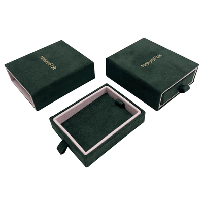 guarda-joias da gaveta da camurça 2C que empacota para Ring Earring Pendant Bangle Bracelet