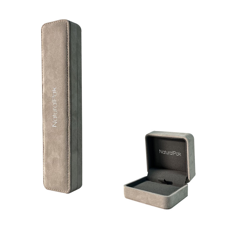 Colar luxuosa de canto redonda por atacado Ring Box Jewelry Packaging Box do bracelete do brinco da guarda-joias de veludo