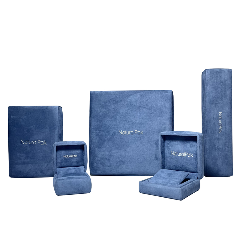 Pale Blue Luxury Jewelry Packaging encaixota a caixa de presente decorativa do brinco do bracelete da colar