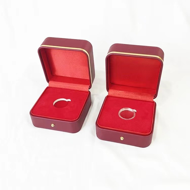 Vitrina plástica da moeda da caixa de armazenamento da coleção de moeda da medalha da lembrança da parte alta única